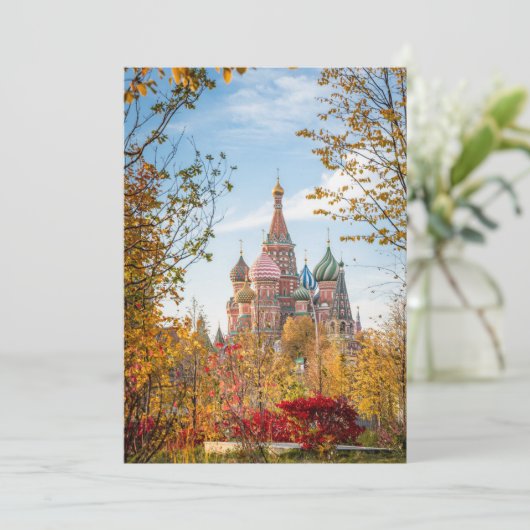 Monuments | St. Basil's Cathedral Moscow Bedankkaart (Staand voorkant)