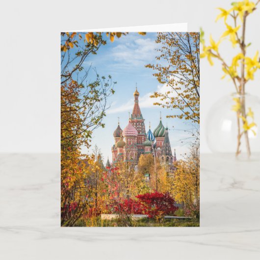 Monuments | St. Basil's Cathedral Moscow Kaart (Gele Bloem)