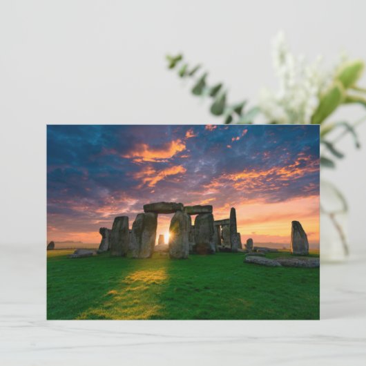 Monuments | Stonhenge, England Bedankkaart (Staand voorkant)