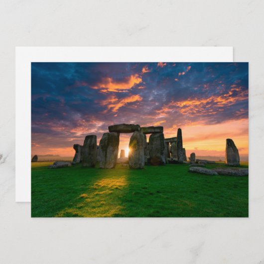 Monuments | Stonhenge, England Bedankkaart (Voorkant / Achterkant)