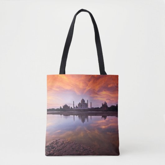 Monuments | Taj Mahal Sunset Tote Bag (Voorkant)