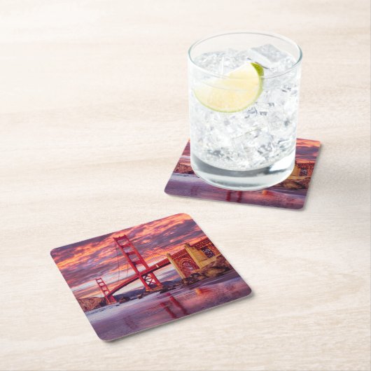 Monuments | The Golden Gate San Francisco, CA Kartonnen Onderzetters (Insitu)