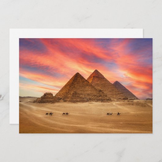 Monuments | The Great Pyramids Bedankkaart (Voorkant / Achterkant)