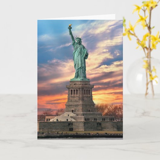 Monuments | The Statue of Liberty Kaart (Gele Bloem)