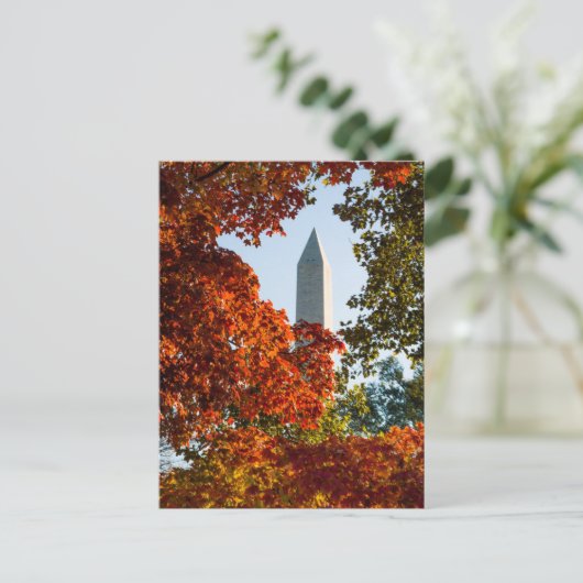Monuments | Washington Monument in Autumn Briefkaart (Staand voorkant)