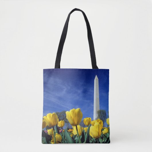 Monuments | Washington Monument in Spring Tote Bag (Voorkant)