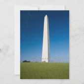 Monuments | Washington Monument with Flags Bedankkaart (Voorkant)