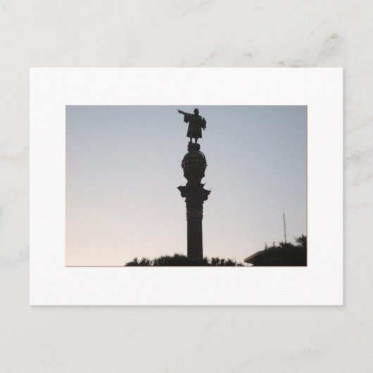 Monumtento a Colón, Barcelona Briefkaart (Voorkant)