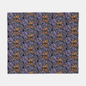 Monvlinder fleece deken (Voorkant (Horizontaal))