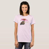 Monvlinder op bloem t-shirt (Voorkant volledig)