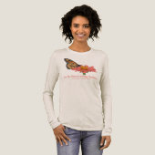 Monvlinder op een Zinnia Tri-Blend Shirt (Voorkant)