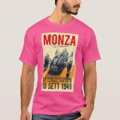 Monza Grand Prix  Auto Racing Print T-shirt (Voorkant)