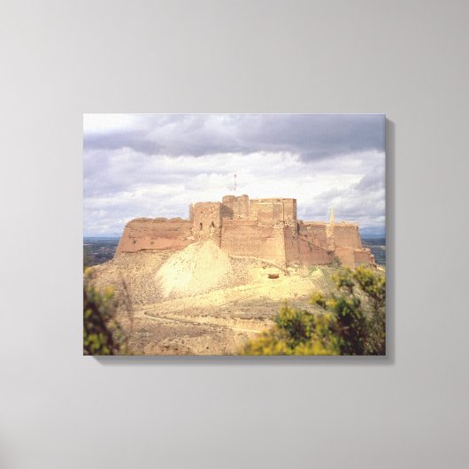 Monzon Castle, waar Koning James zijn kindertijd d Canvas Afdruk (Voorkant)