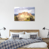 Monzon Castle, waar Koning James zijn kindertijd d Canvas Afdruk (Insitu (Slaapkamer))