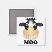 Moo - 2 inch  magneet (Voorkant / Achterkant)