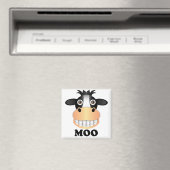 Moo - 2 inch  magneet (Insitu (Vaatwasser))