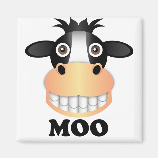 Moo - 2 inch  magneet (Voorkant)