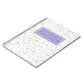 Moo Alphabet Patroon - Kinderen of Leraar Notitieboek (Linkerzijde)