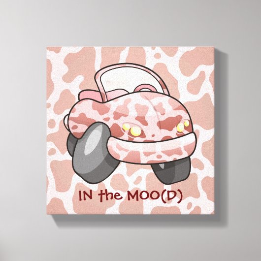 Moo Auto Canvas Afdruk (Voorkant)