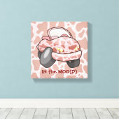 Moo Auto Canvas Afdruk (Insitu (Houten vloer))