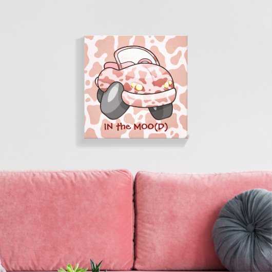 Moo Auto Canvas Afdruk (Insitu (Woonkamer))