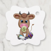 MOO BABY BEDANKJES LABELS (Achterkant)