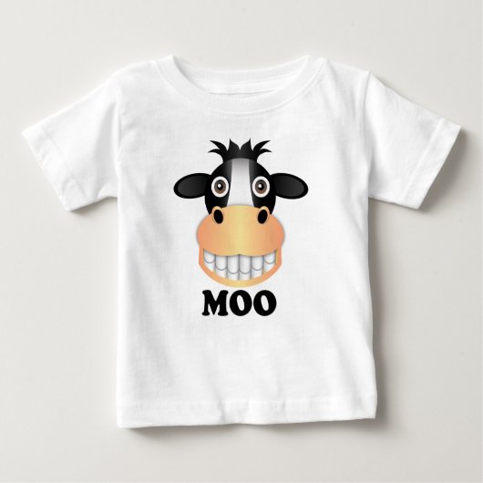 Moo - Baby Fine Jersey T-Shirt (Voorkant)