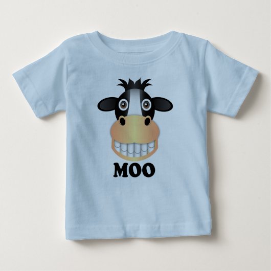 Moo - Baby Fine Jersey T-Shirt (Voorkant)