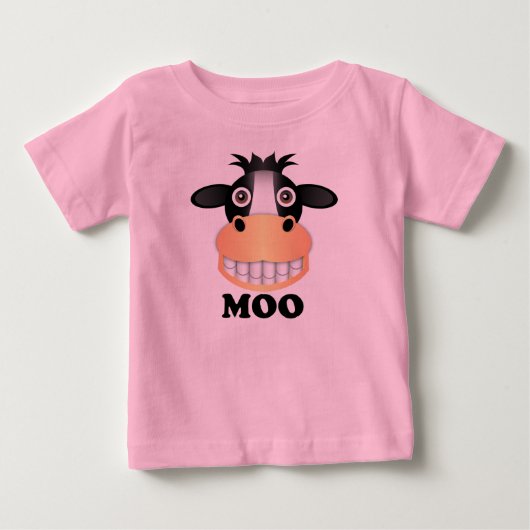 Moo - Baby Fine Jersey T-Shirt (Voorkant)