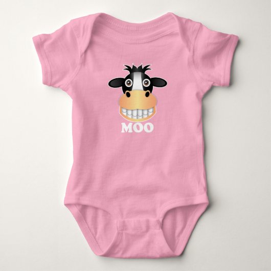 Moo - Baby Jersey Bodysuit (Voorkant)