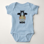 Moo - Baby Jersey Bodysuit  (Voorkant)