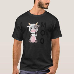 Moo Baby Koe boer Boerderij dierland leven T-shirt