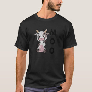 Moo Baby Koe Boerderij Dierlijke boer Koe T-shirt