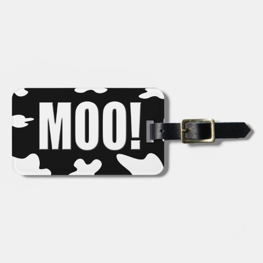 Moo! Bagagelabel (Voorkant horizontaal)