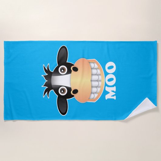 Moo - Beach Towel Strandlaken (Voorkant)