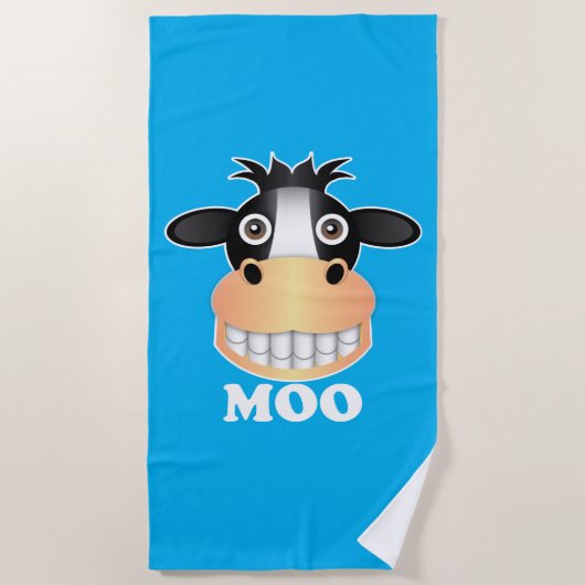 Moo - Beach Towel Strandlaken (Voorkant)