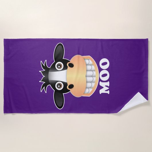Moo - Beach Towel Strandlaken (Voorkant)