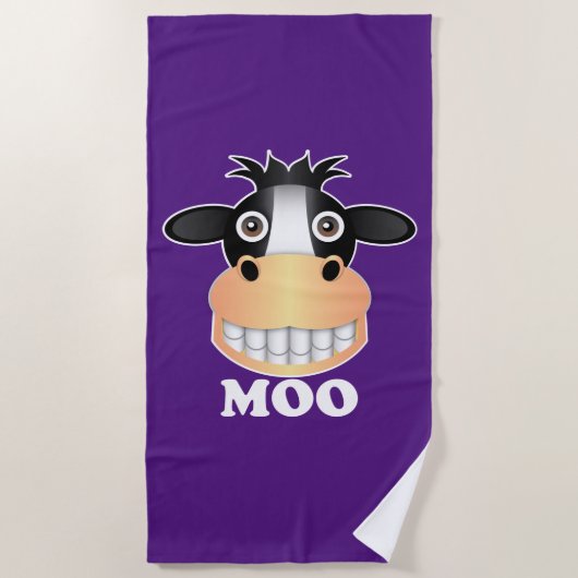 Moo - Beach Towel Strandlaken (Voorkant)