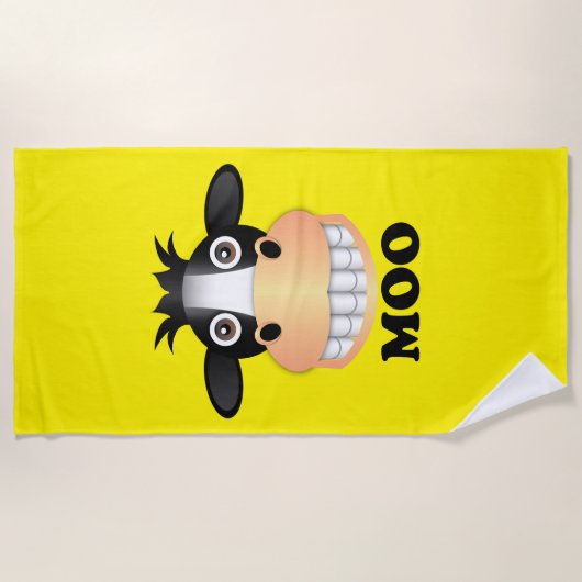 Moo - Beach Towel Strandlaken (Voorkant)