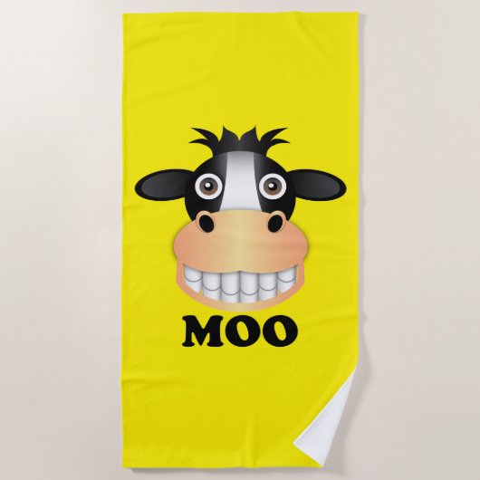 Moo - Beach Towel Strandlaken (Voorkant)