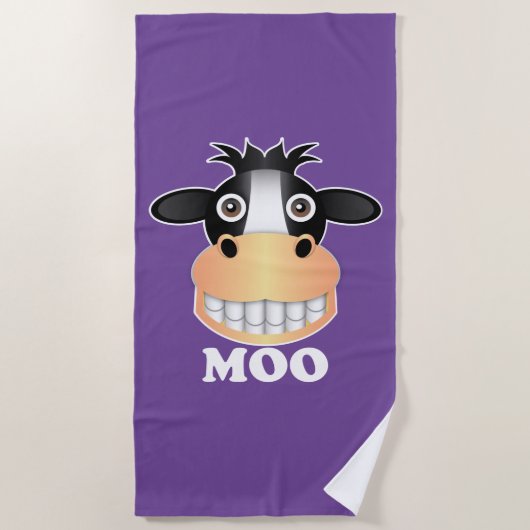 Moo - Beach Towel Strandlaken (Voorkant)
