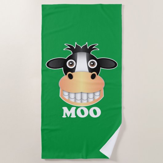Moo - Beach Towel Strandlaken (Voorkant)