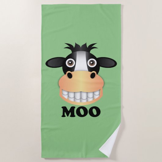 Moo - Beach Towel Strandlaken (Voorkant)
