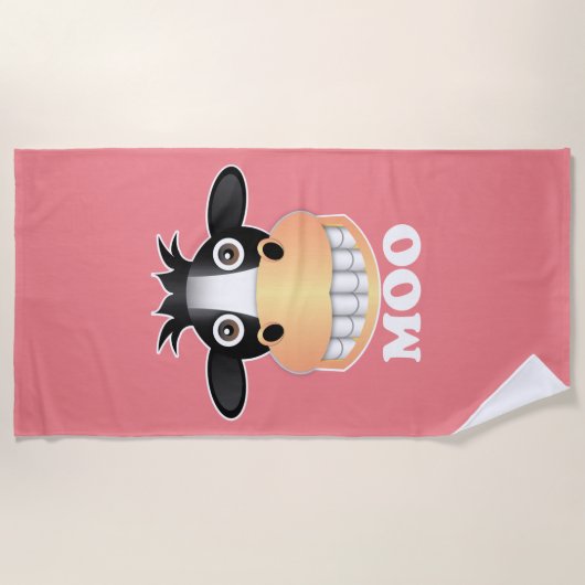 Moo - Beach Towel Strandlaken (Voorkant)