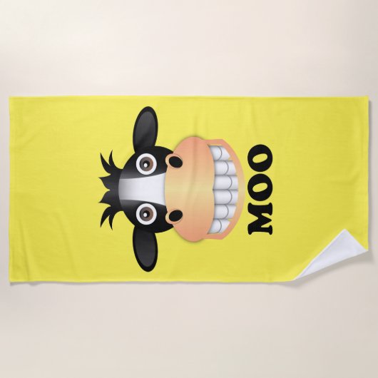 Moo - Beach Towel Strandlaken (Voorkant)