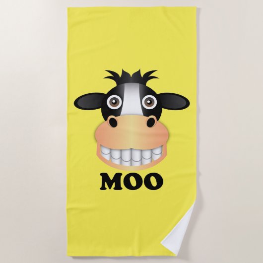Moo - Beach Towel Strandlaken (Voorkant)