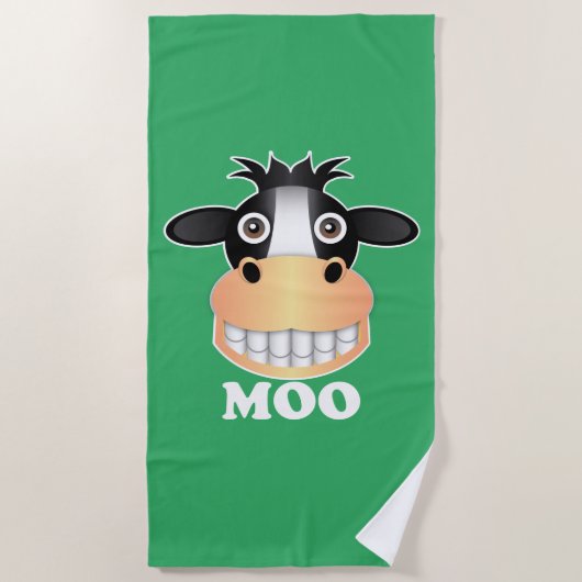 Moo - Beach Towel Strandlaken (Voorkant)