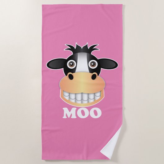 Moo - Beach Towel Strandlaken (Voorkant)