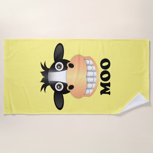 Moo - Beach Towel Strandlaken (Voorkant)