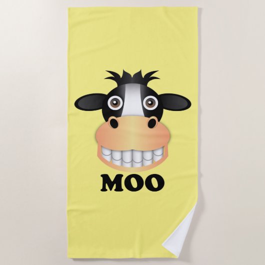Moo - Beach Towel Strandlaken (Voorkant)